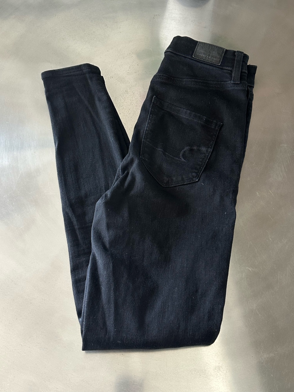 American Eagle Black Women's High Rise Skinny Jeans Size 2 Regular